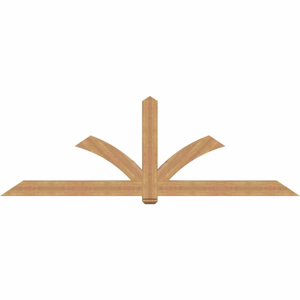 Ekena Millwork Redmond Smooth Timber Gable Bracket, Western Red Cedar, 108"W x 36"H x 3 1/2"D x 5 1/2"F, 8/12 Pitch GBW108X36X0406RED00SWR - main